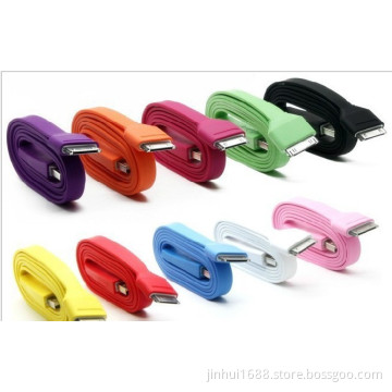 Flat USB Cable for iPhone 4 and iPad (JH-cable-04)